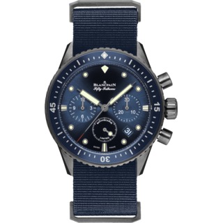 Swiss Luxury Replica Blancpain 50 Fathoms Bathyscaphe Flyback Chronograph Ocean Commitment Ceramized Titanium 5200-0240-NAO A Replica watch